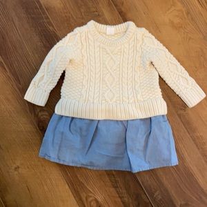 Baby gap cable knit sweater dress.